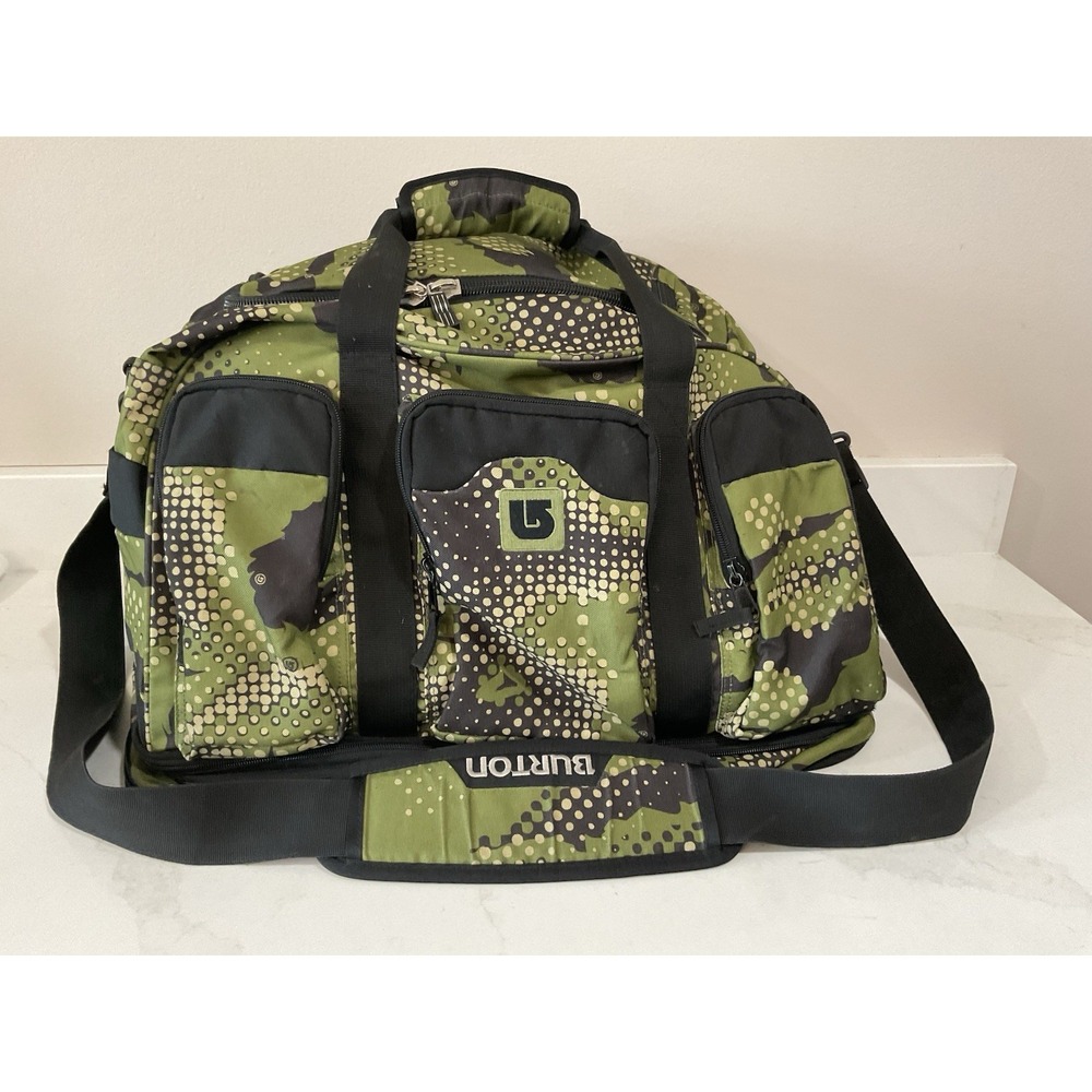 Burton XL Duffle Bag Snowboarding Ski Travel Gear Boots Travel Vacation Camo LN